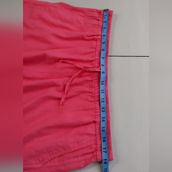 NWT J. Crew Women's Linen Blend Vacation Boho Drawstring Waist High Rise Shorts - Picture 9 of 15